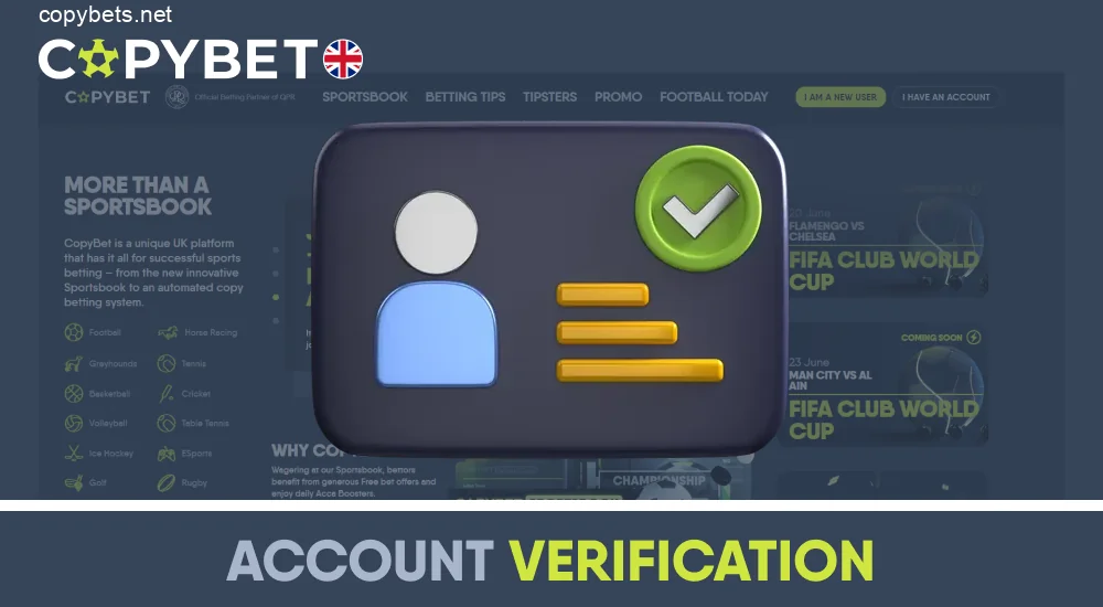 Copybet UK website verification process