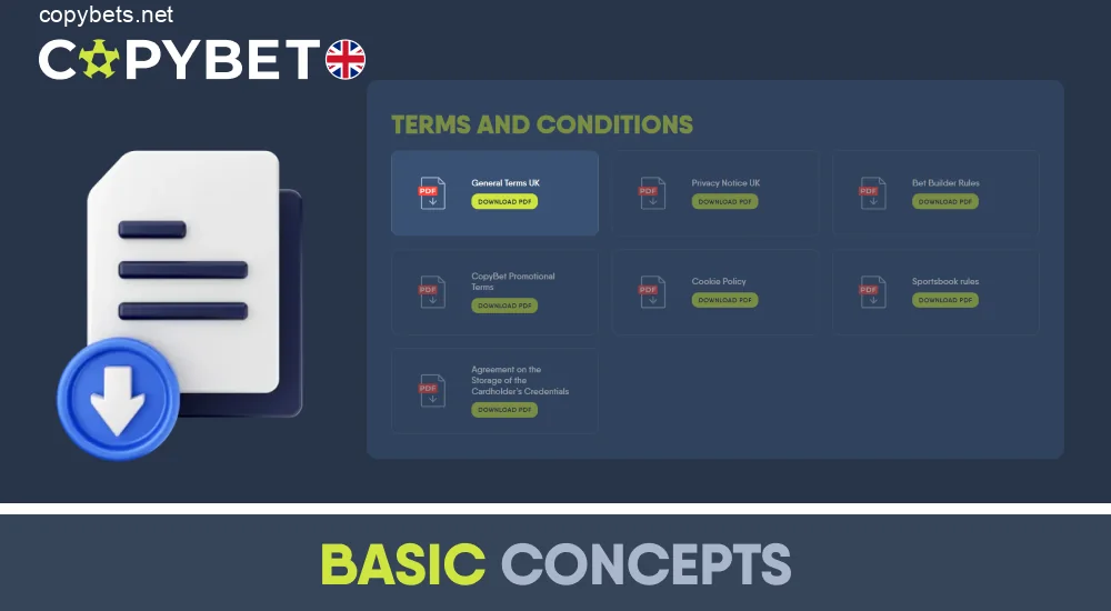 Copybet UK betting terms explained