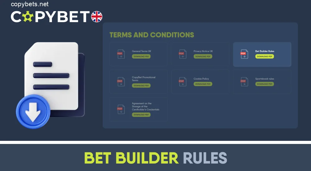 Copybet UK Bet Builder terms and conditions