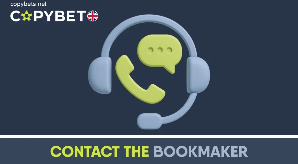 Contact Copybet UK support about privacy policy