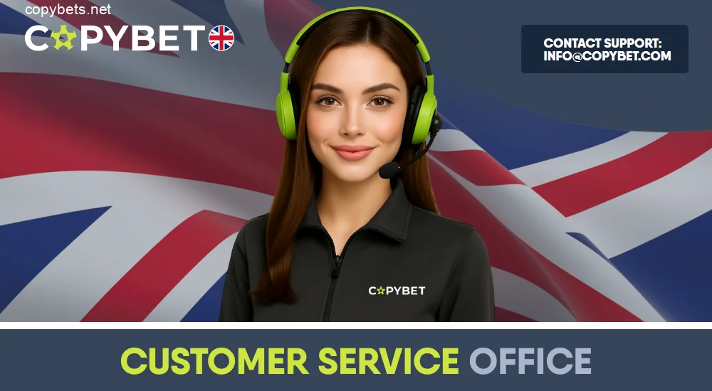 Copybet UK customer support via chat and email