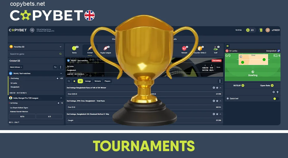 Major cricket tournaments and leagues to bet on at Copybet UK