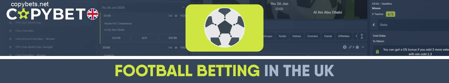 Copybet UK — top football betting platform with live matches