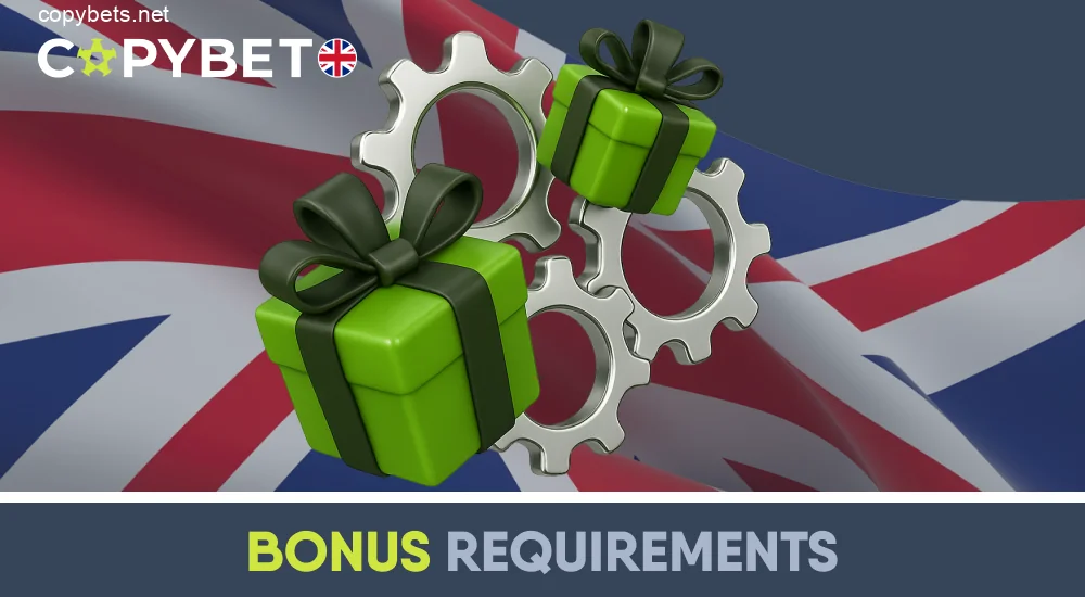 Copybet UK bonus terms and requirements