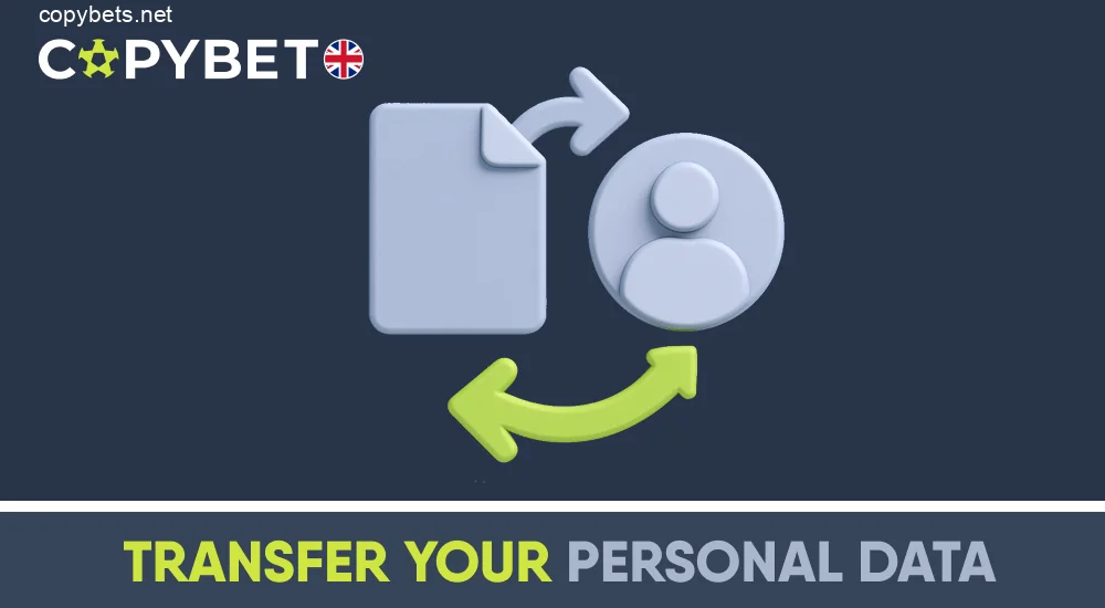 Data transfer to partners and authorities by Copybet UK