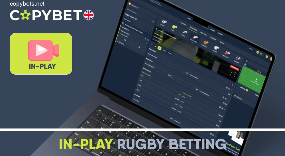 In-play rugby betting options at Copybet UK
