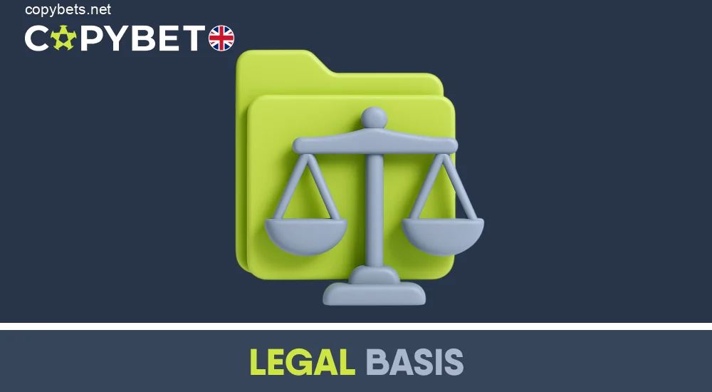 Legal basis for personal data processing at Copybet UK