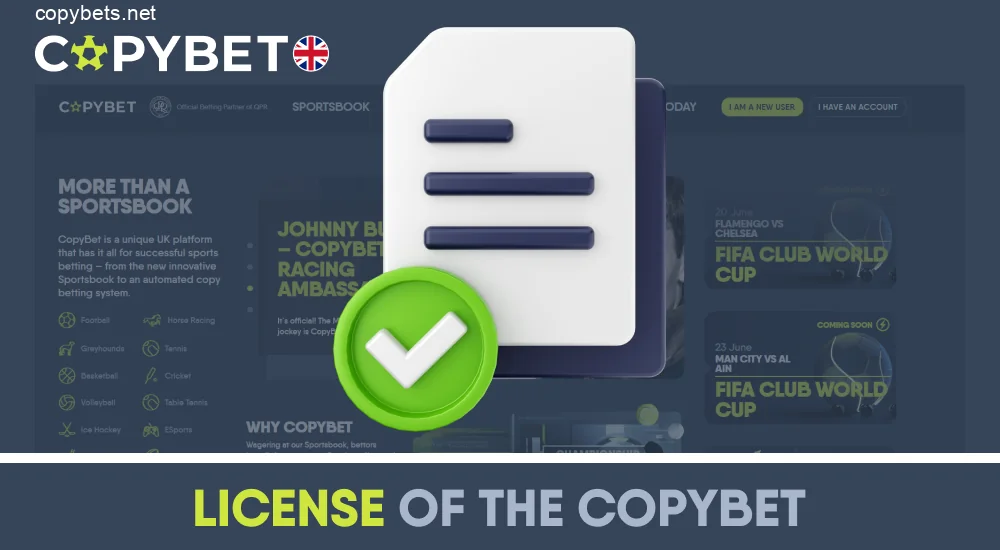 Copybet UK license and legal information