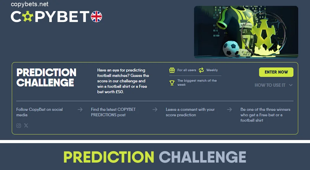Prediction Challenge free bet competition Copybet UK
