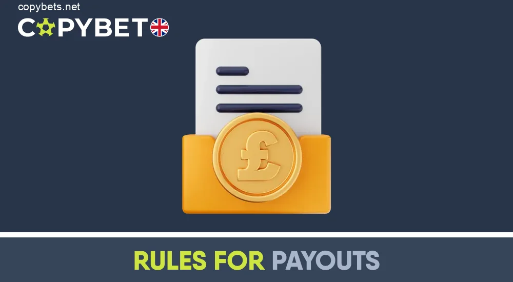 Copybet UK payout and payment method rules