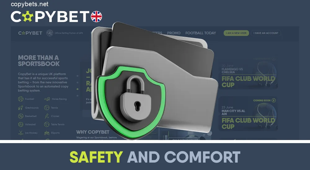 Copybet UK safety features and data protection