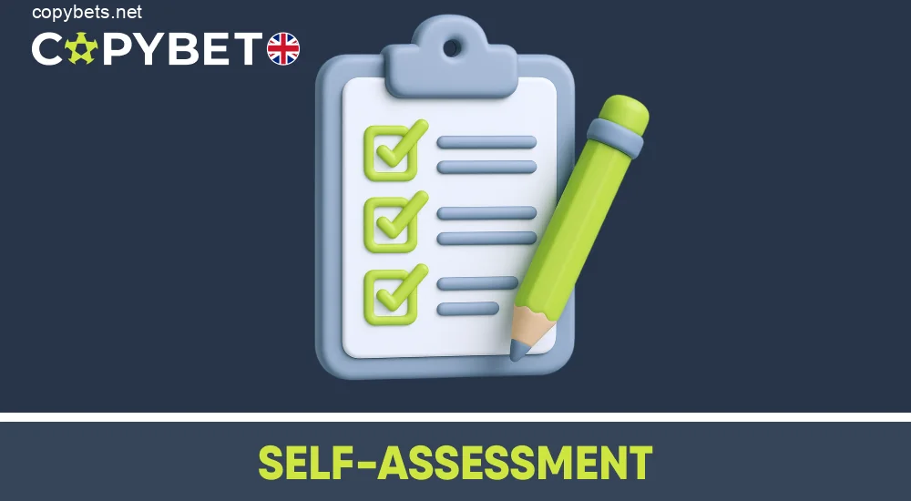 Self-assessment questions for gambling risk at Copybet UK
