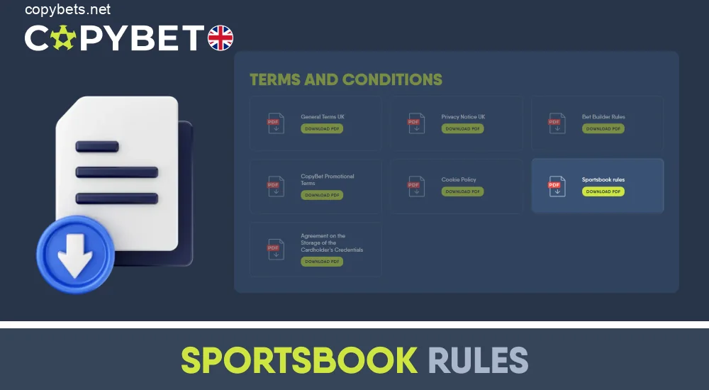 Copybet UK sportsbook main rules