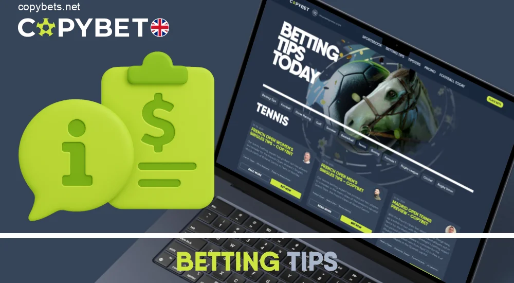 Tennis betting tips and strategies for Copybet UK users