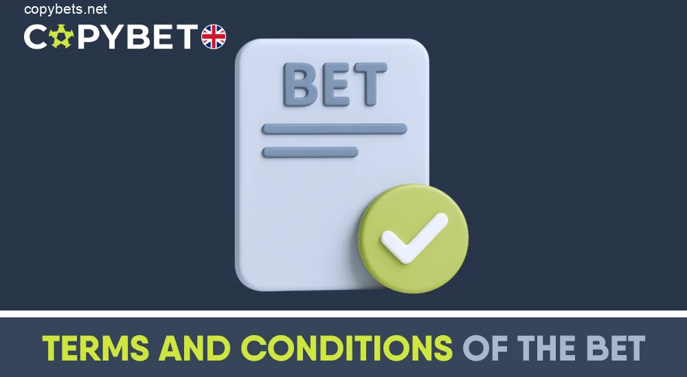 Copybet UK bet placement terms
