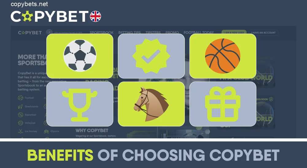 Copybet UK bookmaker advantages